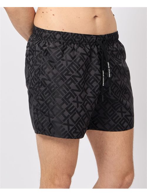 Boxer da mare Armani Exchange con logo all-over ARMANI EXCHANGE | XM000829-AF13629FC013